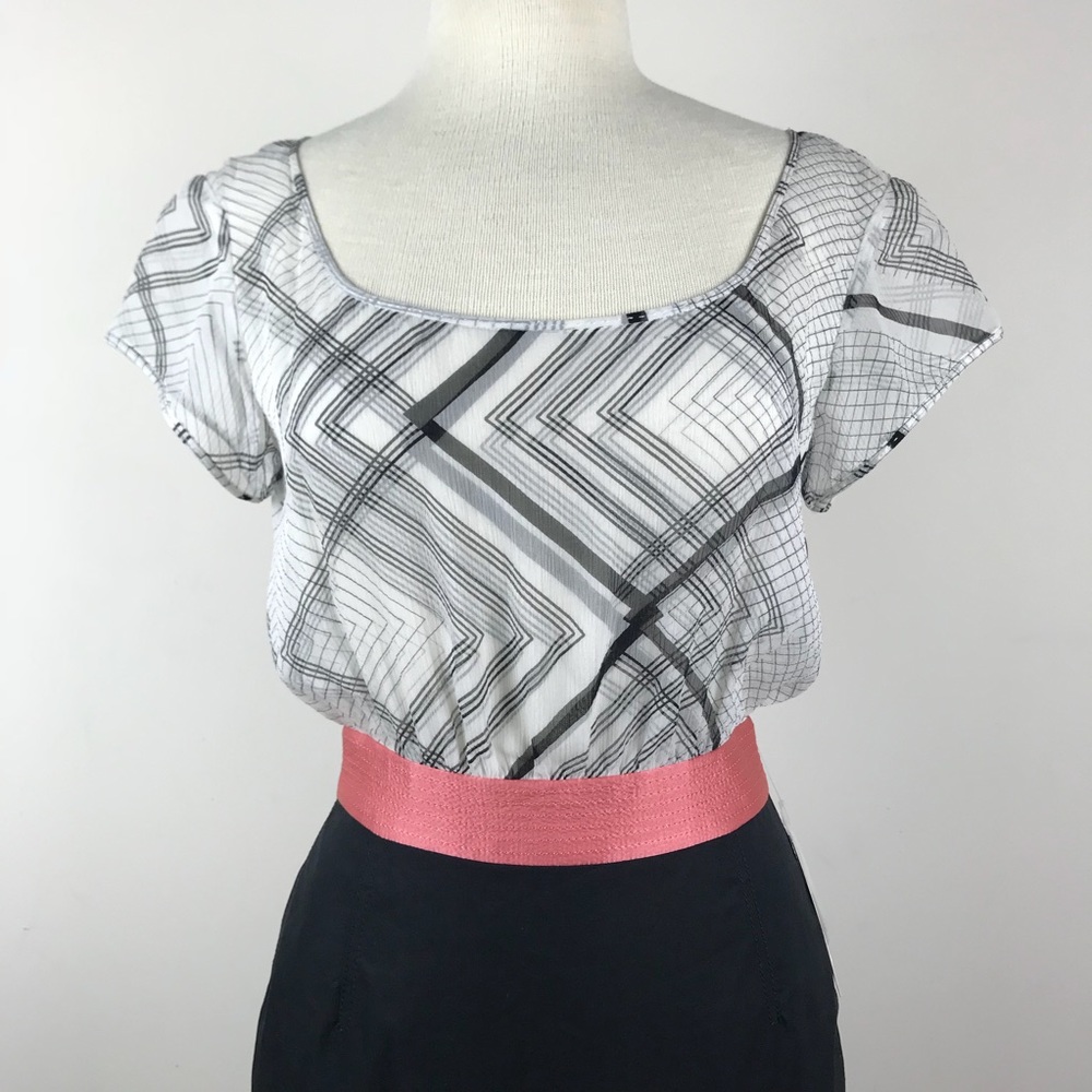 Rachel Roy Mixed Media dress . - Picture 2 of 7